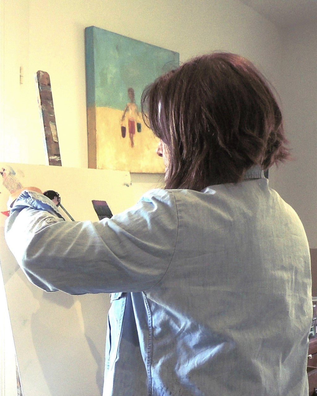 Artiste Léa Pat dans son Atelier