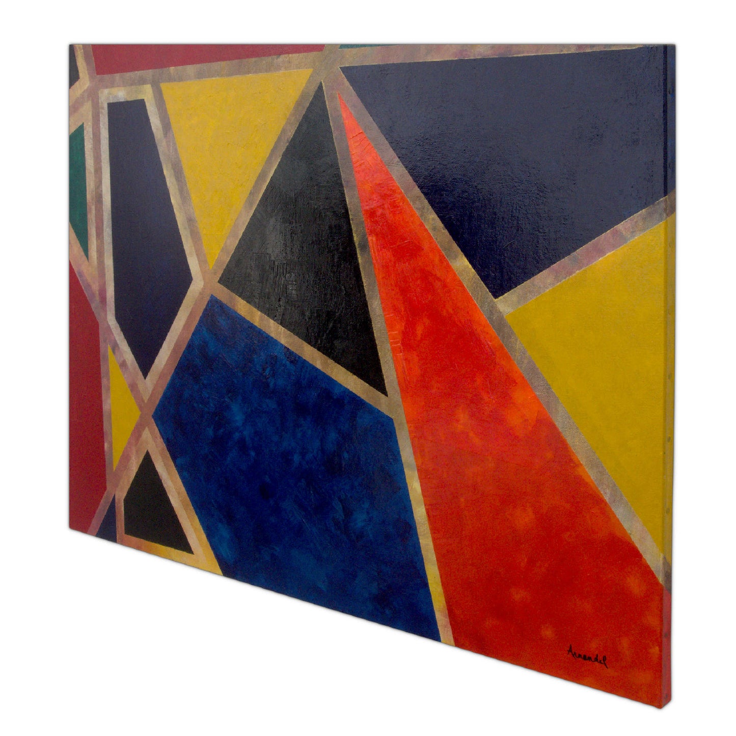 Tableau Peinture Apparat - Formes géométriques abstraites - Vue du bord droit