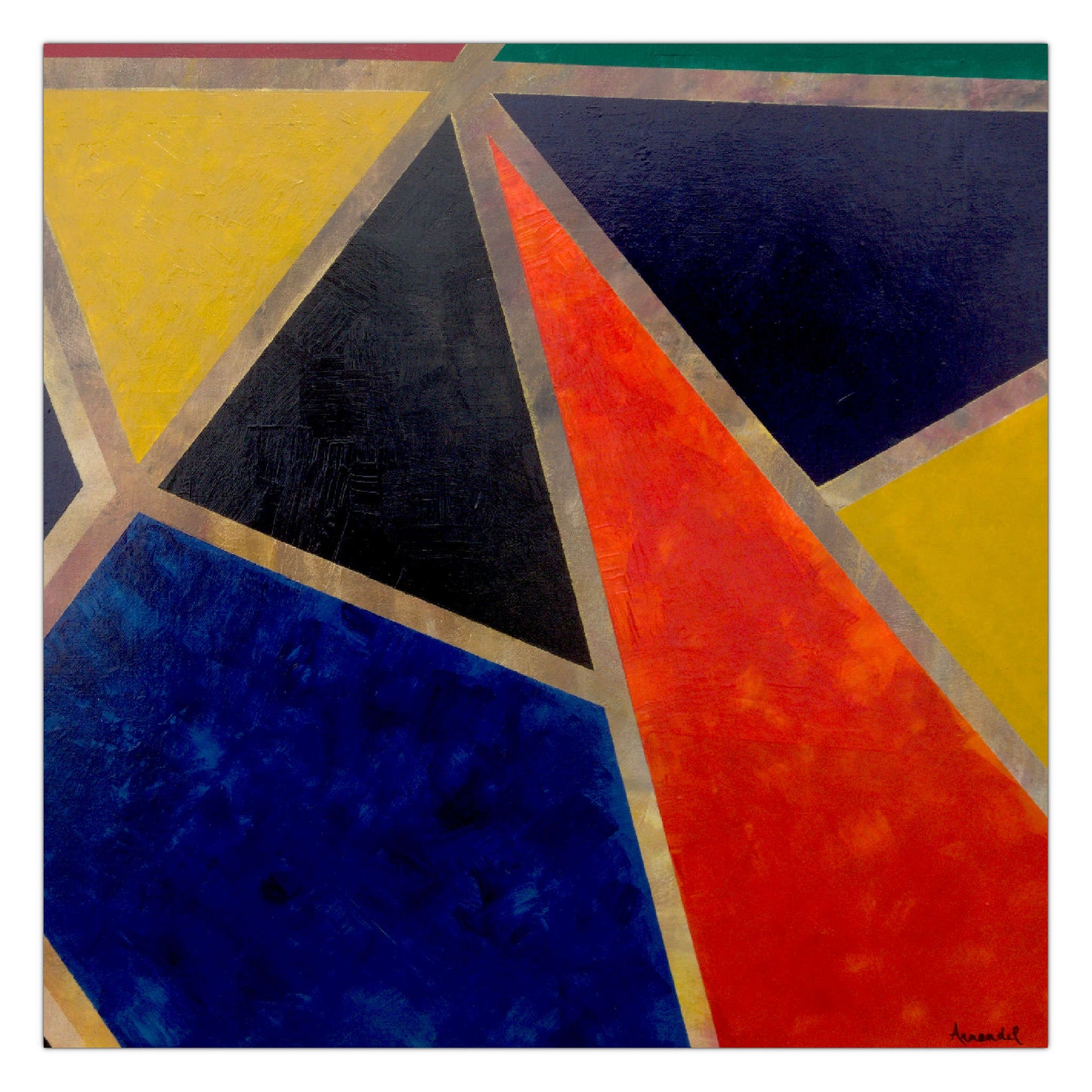 Tableau Peinture Apparat - Formes géométriques abstraites - Vue zoomée 2