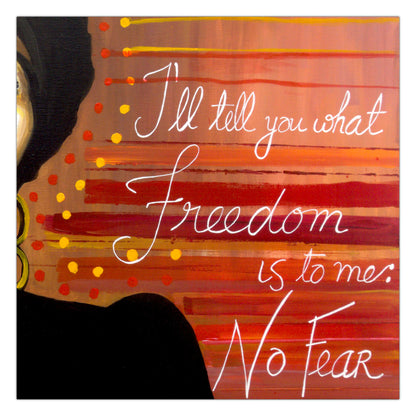 Tableau Portrait de Nina Simone - Vue zoomée 3 